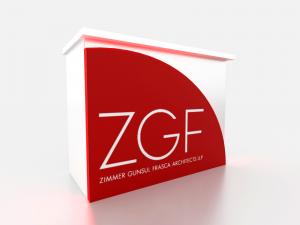 MOD-1556C Tradeshow Display Counter with Charging Ports -- Image 1